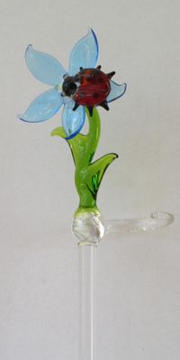 Orchideenstab mit Blume und Tier (GS550), verschiedene Motive, 15&euro;